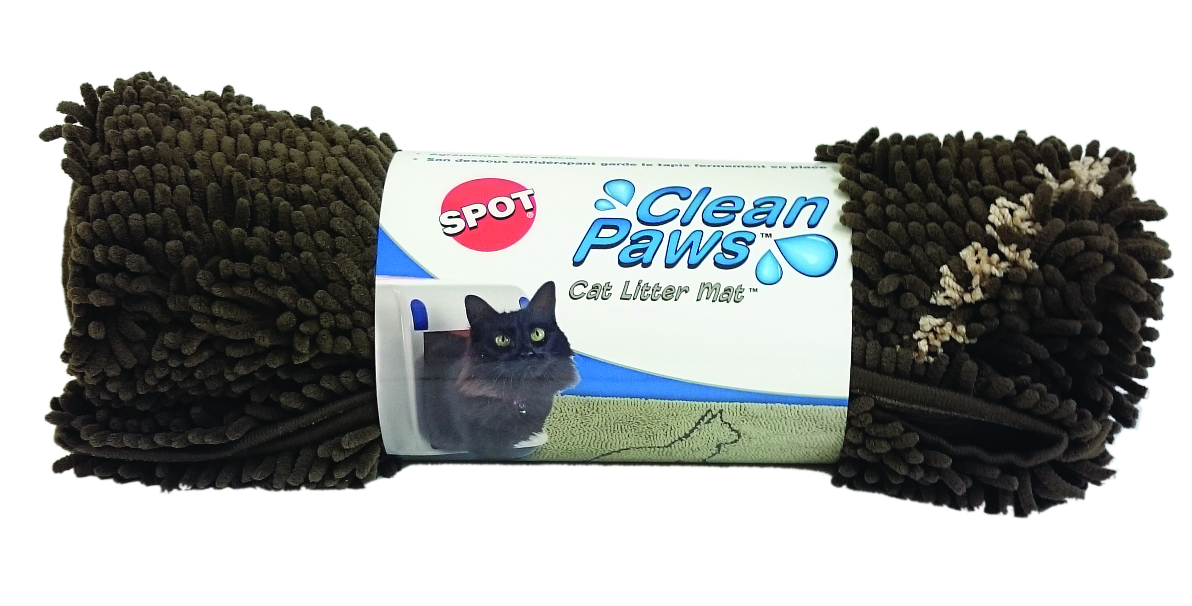 CLEAN PAWS CAT MAT BROWN 35" X 24" Ethical Pet