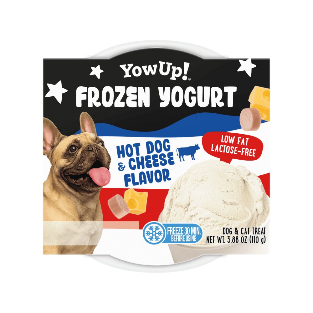 YowUp Frozen Yogurt Hot Dog & Cheese flavor