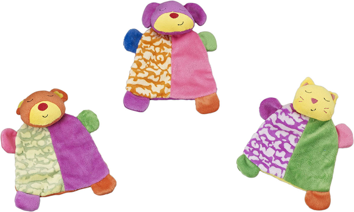 LIL SPOTS PLUSH BLANKET TOYS ASSORTED 7" Ethical Pet