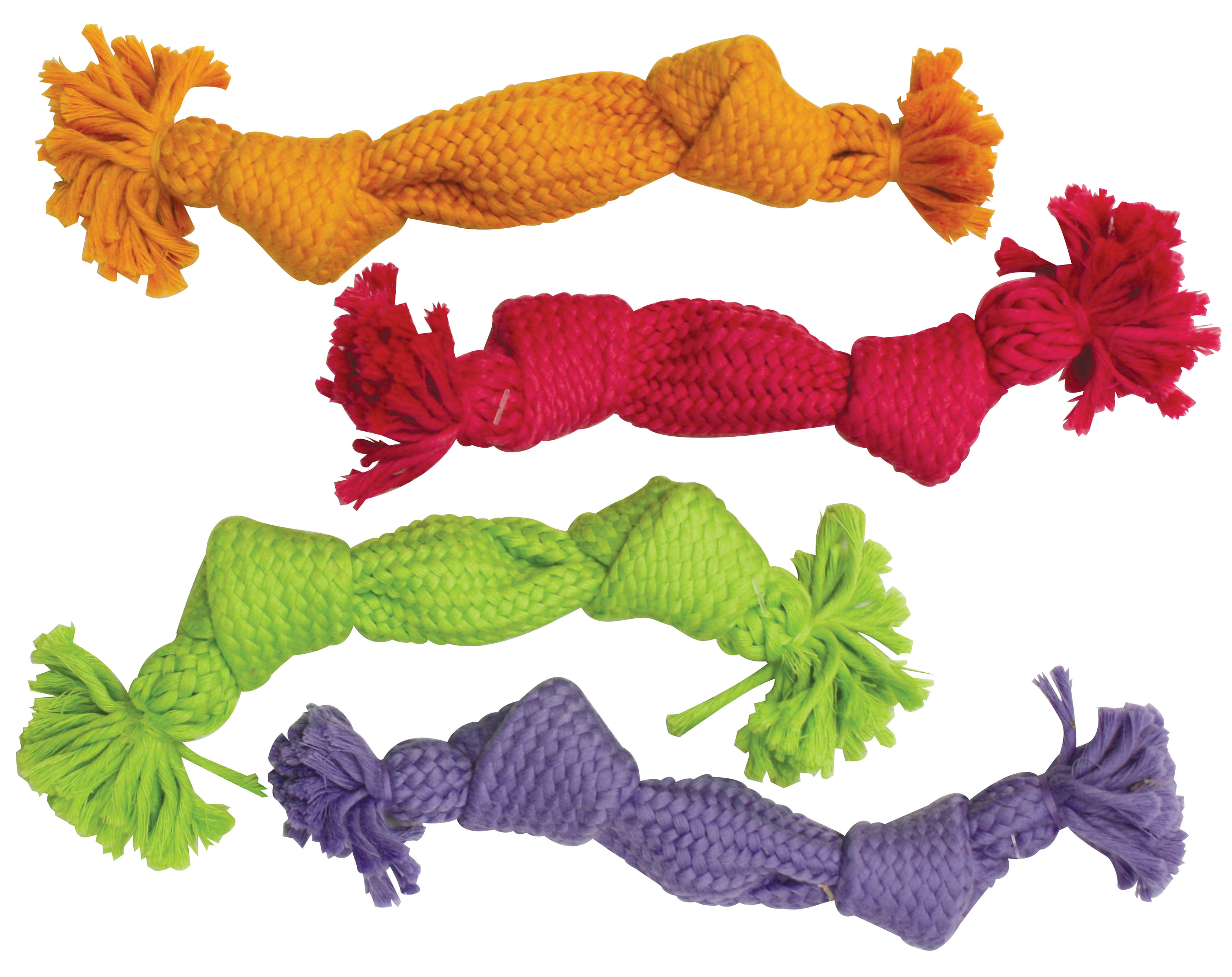 SUPER SQUEAK ROPE DOG TOY 9" Ethical Pet