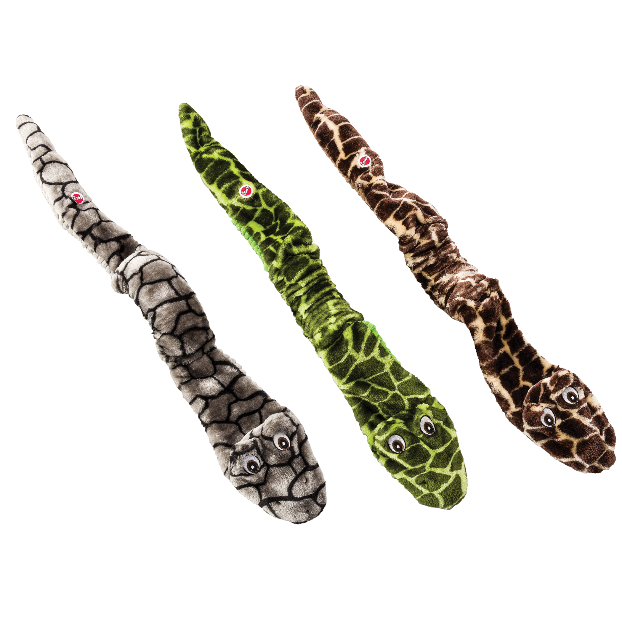 STRETCH N' SQUEAK SNAKE 30" ASSTD Ethical Pet