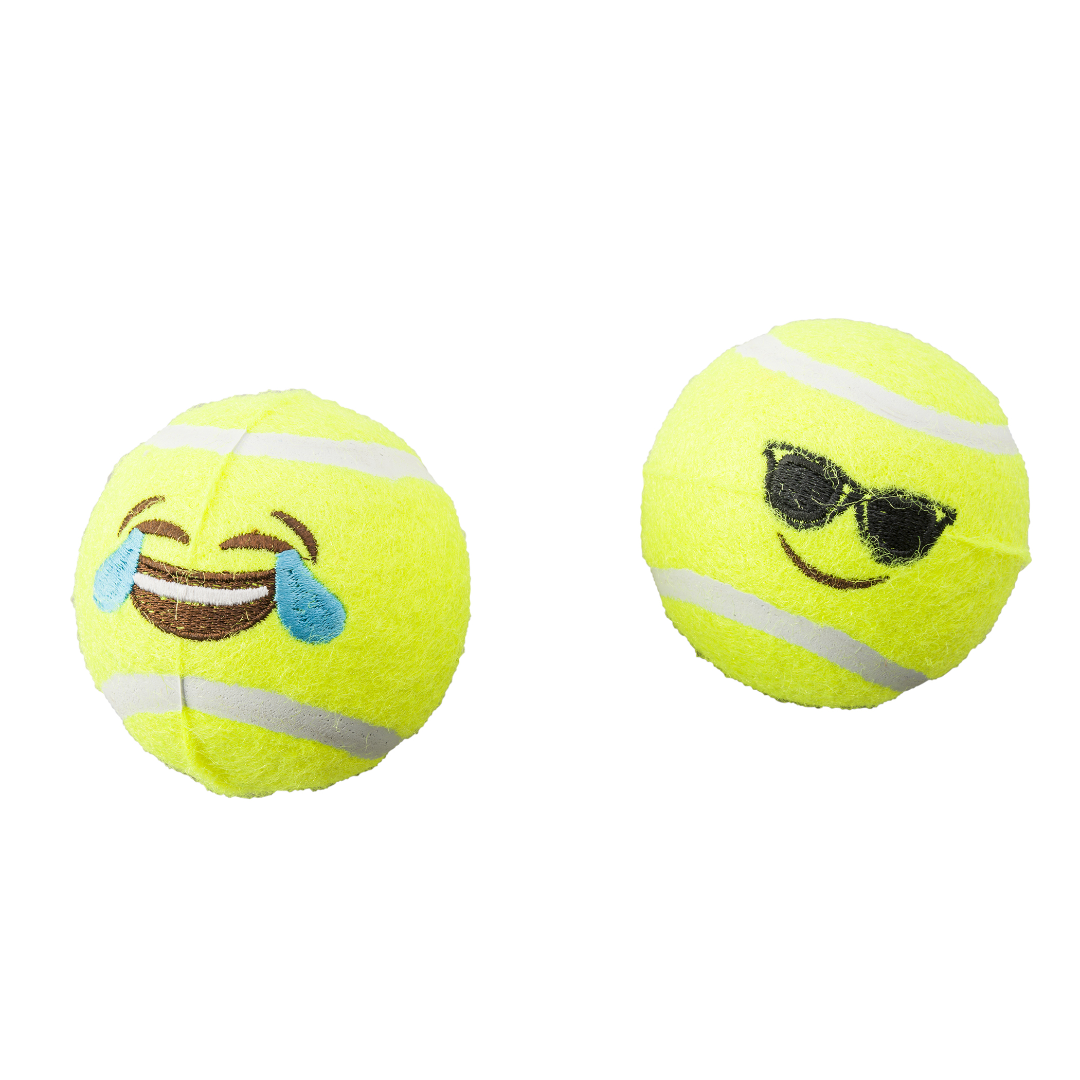 EMOJI TENNIS BALL 2PK ASST 2.5" Ethical Pet